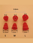 12 sztuk/3 Pairs trzy warstwy podkładki silikonowe douszne słuchawki pokrywy Cap wymiana słuchawki końcówki douszne Wkładki do u