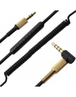 Wymienny kabel Audio do Marshall Major II Monitor w połowie słuchawki przewód z mikrofonem i regulacja głośności pilot zdalnego