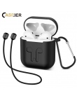 CASEIER etui na słuchawki do Apple AirPods pokrywa silikonowa bezprzewodowe słuchawki Bluetooth etui ochronne pudełko do AirPod 