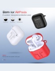 CASEIER etui na słuchawki do Apple AirPods pokrywa silikonowa bezprzewodowe słuchawki Bluetooth etui ochronne pudełko do AirPod 