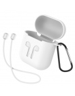 CASEIER etui na słuchawki do Apple AirPods pokrywa silikonowa bezprzewodowe słuchawki Bluetooth etui ochronne pudełko do AirPod 
