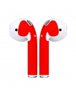 Moda osłona przeciwpyłowa słuchawki douszne naklejki Ultra cienki cienki naklejki skóry dla Apple Airpods Air Pods słuchawki nak
