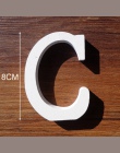 1 pc biały drewniane litery alfabetu angielskiego słowo spersonalizowane nazwa Design Art Craft darmowa stojący serce kształt śl