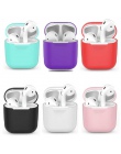 Rovtop miękkie silikonowe słuchawki etui do Apple Airpods, odporna na wstrząsy pokrywa dla Apple AirPods słuchawki Bluetooth Pro