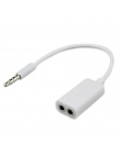 3.5mm Dual Audio Line zestaw słuchawkowy Jack splitter do słuchawek jedna para dwie pary Adapter dla iPhone MP3 MP4 z nośników p