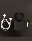 Etui ochronne etui na Xiaomi Airdots Pro TWS zestaw słuchawkowy futerał silikonowy z karabinek hook dla Xiaomi słuchawki okno ła