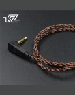 KZ ZS10 oryginalny kabel o wysokiej czystości miedzi beztlenowej Twisted kabel do aktualizacji KZ 2pin kabel do KZ ZS10 /ZST/ES3