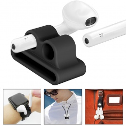Silikonowe słuchawki ochronne zestawu słuchawkowego ochrona pokrywy skrzynka stojak na AirPods bezprzewodowy zestaw słuchawkowy 