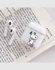 Cartoon Case dla Apple Airpod skrzynki pokrywa śliczne bezprzewodowe Bluetooth słuchawki Airpods do słuchawek twarde etui ochron