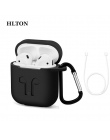 Hilton miękkie silikonowe słuchawki etui do Apple Airpods, odporna na wstrząsy obudowa słuchawki akcesoria Ultra cienkie poduszk