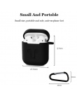 Hilton miękkie silikonowe słuchawki etui do Apple Airpods, odporna na wstrząsy obudowa słuchawki akcesoria Ultra cienkie poduszk