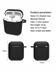 Miękki futerał silikonowy do Apple Airpods ładowania Box Case, odporna na wstrząsy słuchawki pokrywa ochronna dla Airpods akceso
