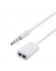 1 sztuk uniwersalny 3.5mm słuchawki słuchawki 1 do 2 podwójne dla rozdzielacz audio adapter do kabla Jack