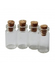 10 sztuk 24*12mm małe szklane słoiki Mason Jar wiadomość fiolki tanie korek korek butelka DIY mała szklana butelka Mini pojemnik