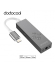 Dodocool MFi Certified 2-in-1 lub przejściówkę ze złącza Lightning na 3.5mm adapter gniazda słuchawek z portu Lightning In-line 