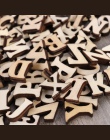 100 sztuk niedokończone drewniane litery alfabetu DIY drewno wycinanka dyski dla Patchwork Scrapbooking Arts Crafts (nie 26 lite