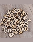 100 sztuk niedokończone drewniane litery alfabetu DIY drewno wycinanka dyski dla Patchwork Scrapbooking Arts Crafts (nie 26 lite