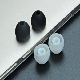 6 sztuk/3 Pairs L M S 3.8mm miękkie silikonowe douszne słuchawki obejmuje końcówki douszne zatyczki do uszu wkładki douszne podw