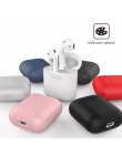Poduszki powietrzne silikonowe Bluetooth bezprzewodowy etui na słuchawki pokrywa ochronna skóry akcesoria dla Apple Airpods okno