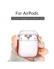 Etui na Apple AirPods 2 przezroczysty przezroczysty słuchawki PC Case dla Apple Air Pods 1 ładowanie twardy PC kryształ pokrywa 