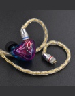 KZ słuchawki złoto srebro mieszane galwanicznie Upgrade kabla przewód słuchawek do oryginalnego ZS10 Pro ZSN ZS10 AS10 AS06 ZST 