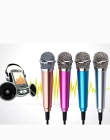 4 kolor mikrofon KTV Karaoke Mini mikrofon do telefonu komórkowego przenośny 3.5mm Stereo Studio Laptop komputer stacjonarny 5.5