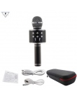 WS858 profesjonalny bezprzewodowy mikrofon do karaoke głośnik pojemnościowy mikrofon z torbą Bluetooth Radio Studio nagrywania M