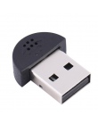 Super Mini USB 2.0 w/przenośny mikrofon Studio mowy mikrofon Adapter Audio, sterownik bezpłatny dla Laptop/Notebook/PC/ MSN/Skyp