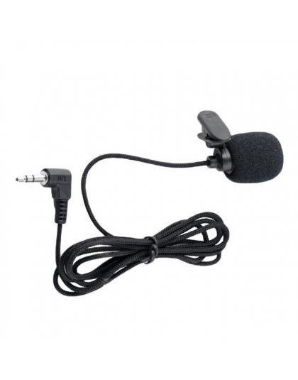 Uniwersalny przenośny Mini zestaw słuchawkowy z mikrofonem Lapel Lavalier klip 3.5mm mikrofon mowy nauczanie przewodnik konferen