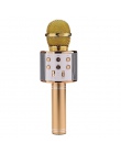 Profesjonalne Bluetooth mikrofon bezprzewodowy WS-858 Karaoke mikrofony głośnik ręczny odtwarzacz muzyczny mikrofon śpiew rejest