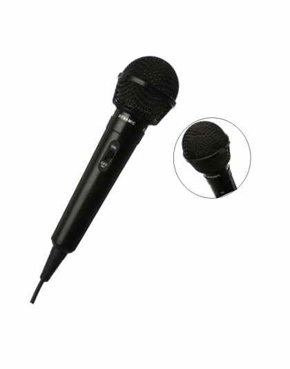 3.5mm etap przewodowy mikrofon Karaoke podręczny megafon uniwersalny wydajność publicznych nadajnik nagrywanie przenośny