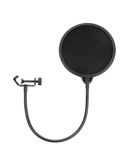 Neewer podwójna warstwa 6 cali 360 stopni mikrofon filtr pop mikrofon studyjny okrągły kształt wiatr ekran maska tarcza typu "gę