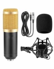 BM800 mikrofon do karaoke studio pojemnościowya mikrofon KTV BM 800 mic dla radia Braodcasting nagrywania śpiewu komputera bm-80