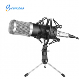BM800 profesjonalny mikrofon pojemnościowy BM 800 mikrofon do nagrywania wideo Studio radiowe mikrofon do komputera Shock góra