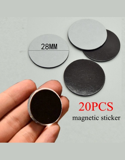 20 sztuk 23mm/28mm okrągły magnetyczne naklejki Fit szkło Cabochon 25mm/30mm magnes na lodówkę DIY magnes na lodówkę naklejka na
