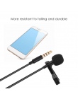 Mikrofon w klapie dookólna mikrofon pojemnościowy dla iPhone dla Samsung dla Android i Windows smartfonów