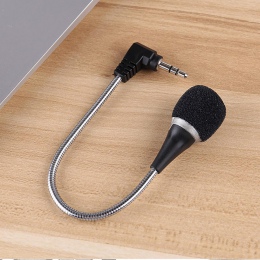 2017 dobry sprzedaż 3.5mm elastyczny Mini mikrofon do laptopa Notebook PC podcastów czat Skype J21
