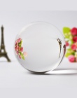 60/70/80 MM fotografia kryształowa kula Ornament feng shui na całym świecie wróżby kwarcowy magiczne szkło piłka Home Decor kula