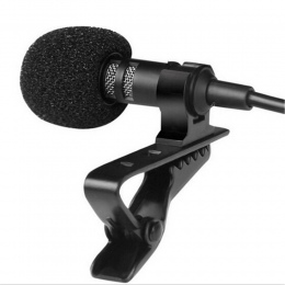 Przenośny Clip-on mikrofon przypinany typu lavalier 3.5mm Jack bez użycia rąk Mini przewodowy/a wielu kolor mikrofon kondensując
