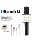 Travor nowy Karaoke Q7 mikrofon bezprzewodowy Bluetooth głośnik mikrofon ręczny odtwarzacz USB KTV
