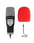 SOONHUA Hot moda 3.5mm pulpit mikrofon profesjonalny nadawanie Studio mikrofon kondensujący z Mini statyw dla PC
