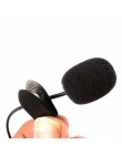 Marsnaska Mini Lavalier mikrofon 3.5mm wolne ręce klip na mikrofony mikrofon dla IOS Android telefonów komórkowych Laptop Tablet