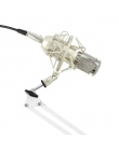 Przenośny bm 800 mikrofon kondensujący profesjonalne USB mic + Shock Mount + nb-35 stojak na mikrofon + karta dźwiękowa mikrofon