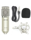 Przenośny bm 800 mikrofon kondensujący profesjonalne USB mic + Shock Mount + nb-35 stojak na mikrofon + karta dźwiękowa mikrofon