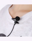 Mini przenośny klip i staje w sytuacji sam na sam mikrofon przypinany typu lavalier bez użycia rąk 3.5mm Jack pojemnościowy prze