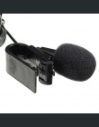 LEORY samochodów zewnętrzne mikrofon 3.5mm złącze stereo do samochodu ODTWARZACZ DVD nawigacji GPS mikrofon z klipsem do mocowan
