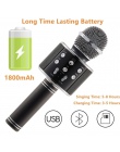 Mikrofon WS858 Bluetooth ręczny bezprzewodowy mikrofon do karaoke telefon odtwarzacz MIC z głośników do odtwarzania muzyki zabaw