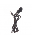 Zestaw głośnomówiący 1.5 m długości przewodowy 3.5 Mm złącze stereo Mini samochód mikrofon zewnętrzny mikrofon na PC SAMOCHODOWY
