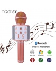 FGCLSY mikrofon bezprzewodowy Bluetooth WS858 mikrofon do karaoke głośnik ręczny odtwarzacz muzyczny mikrofon śpiew rejestrator 