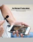 HANGRUI Mini mikrofon Clip-on Lavalier 3.5mm mikrofon kondensujący dyktafon Studio Lapel mikrofon dla telefonu komórkowego